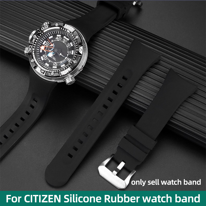 Citizen Watch Promaster - ゴム時計バンドシチズンダイビングウォッチウォーターゴーストモンスター BN2021 BN2024 BN2029 樹脂シリコンストラップ修正されたアクセサリー