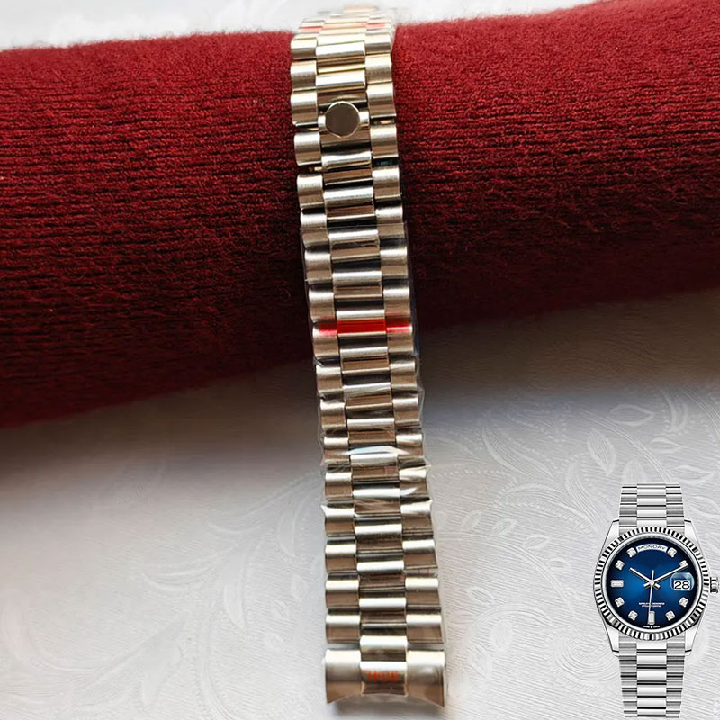 Rolex Watch Datejust - 20 ミリメートル 904L ソリッドストラップロレックスバンドデイトジャストデイデイトオイスターパーチュアル日付ステンレス鋼時計交換部品アクセサリー
