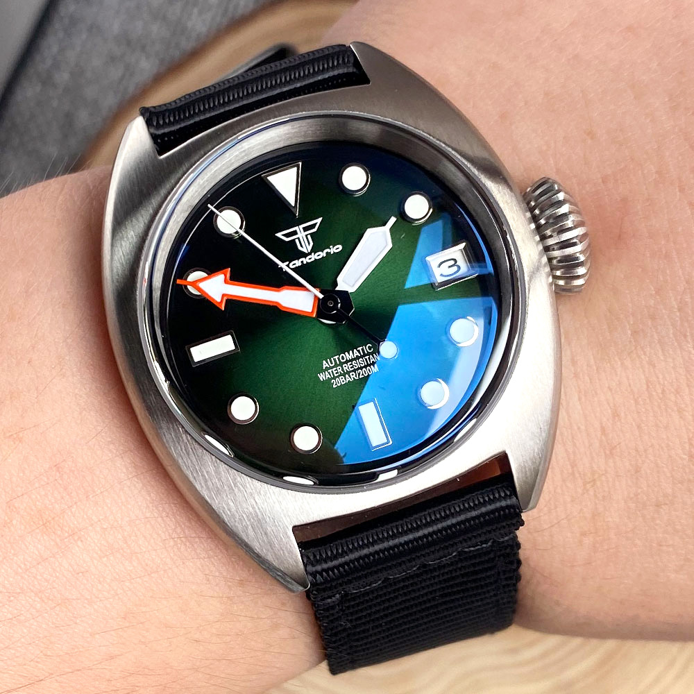 Seiko Watch 5 Sports - 36mm ミリタリーダイバーズ機械式腕時計 メンズ MIYOTA 8215 ARドーム型サファイア