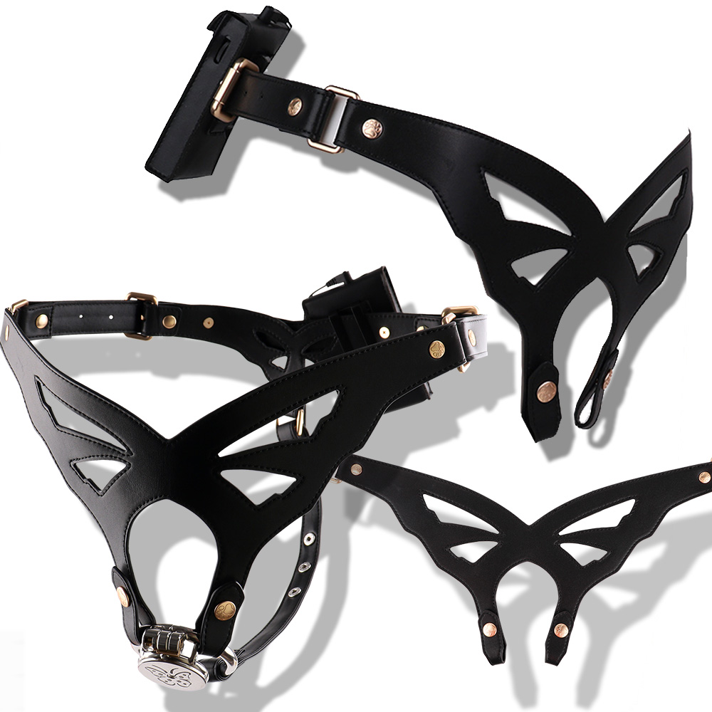 Leather Strap Quick Release - ANOSX クイックリリース電気ショック貞操帯、ペニスケージ用補助パンツ、ショルダーストラップ、BDSMブリーフ