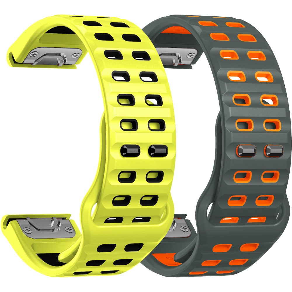 Silicone Watch Band 22Mm - Quickfit 26mm、22mm シリコン製交換用ウォッチバンド。Garmin Fenix 9、8、51mm、47mm、7X、6X、Epix Pro、5X、Enduro