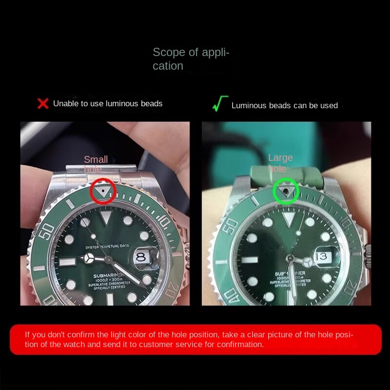 グリーン/ブルー夜光ビーズロレックスサブマリーナ夜光ベゼル時 - Rolex Watch Submariner のレビューと価格