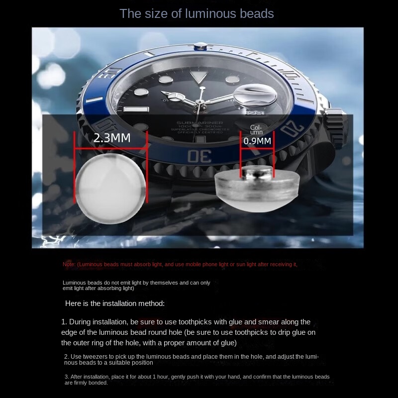 グリーン/ブルー夜光ビーズロレックスサブマリーナ夜光ベゼル時 - Rolex Watch Submariner のレビューと価格