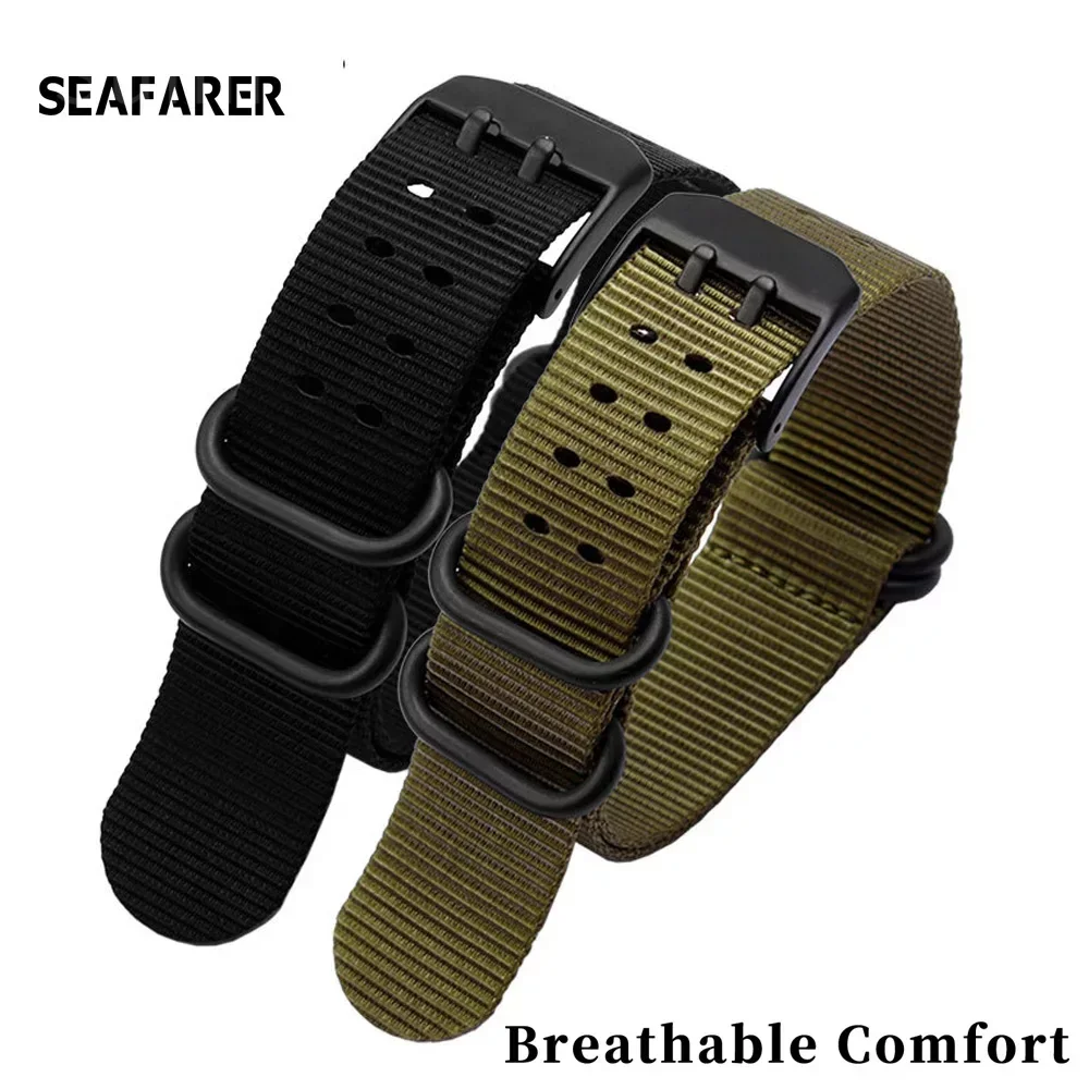男性用ナイロンウォッチストラップ,防水腕時計バンド,ルミノッ - Perlon Strap Woven のレビューと価格
